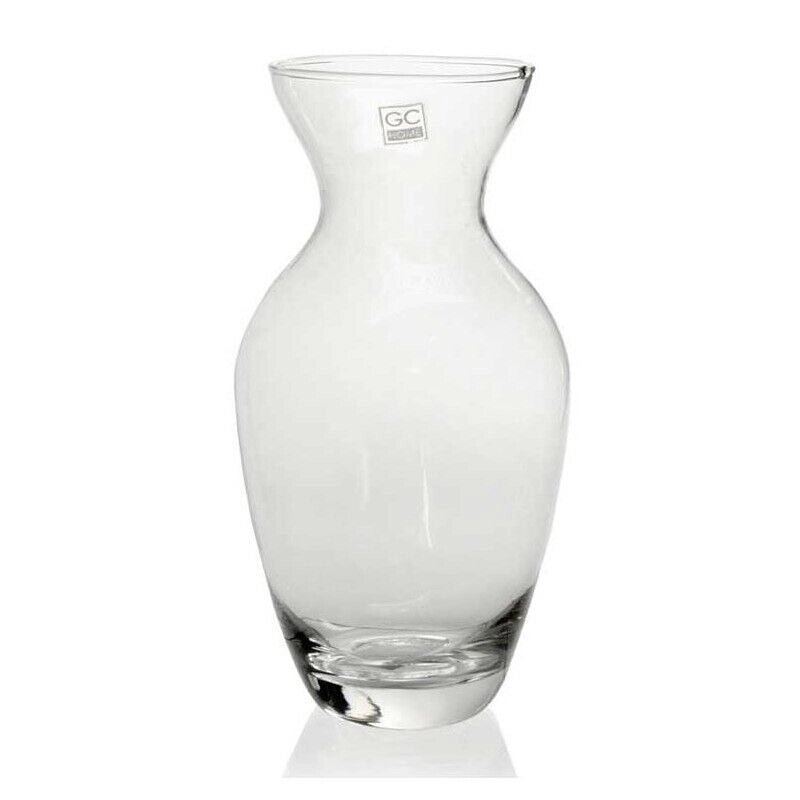 VASO DA ARREDO IN VETRO STONDATO 15X37CM TRASPARENTE