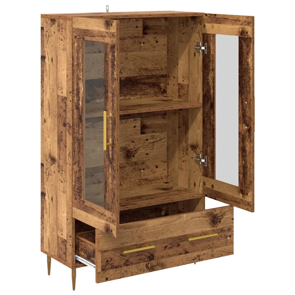Credenza con Cassetto-Buffet-Armadio da cucina Legno vecchio 69,5 x 31 x 115 cm