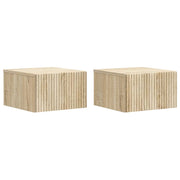 Mobiletto da notte a muro 2 pcs Rovere Sonoma 33 x 34,5 x 20 cm