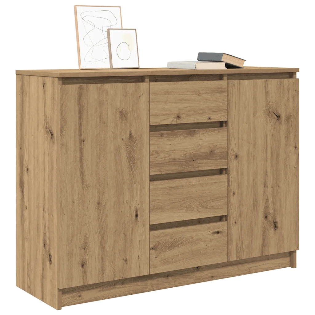 Credenza con Cassetti Rovere Artigianale 100,5x35x76 cm 3328452