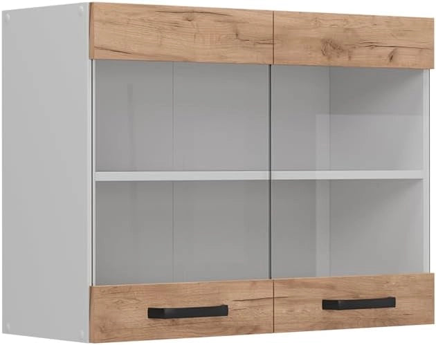 Frontale cucina R-Line, Quercia dorata, 79.2 x 59 cm frontale del mobile per pensile con vetro