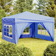 Tenda per Feste Pieghevole con Pareti Laterali Blu 3x3 m 93521