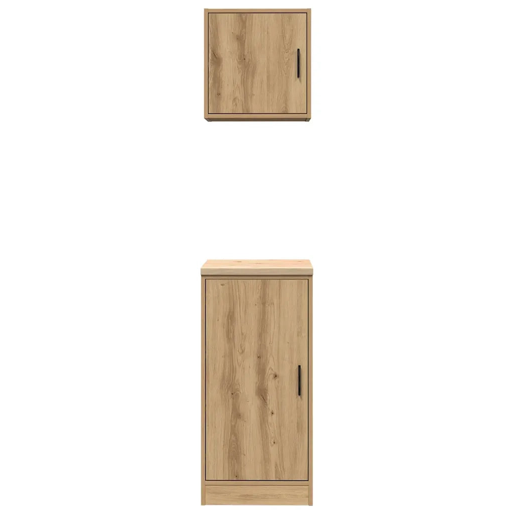 Armadi da Garage 2 pz Rovere Artigianale in Legno Multistrato CFW8205603