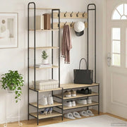 Appendiabiti con panca per scarpe Rovere Sonoma 8012039