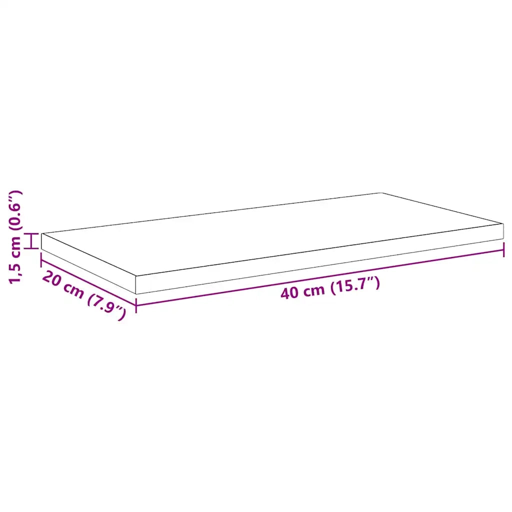 Scaffale 4 pcs Nero 40 x 20 x 1,5 cm Legno multistrato 875046