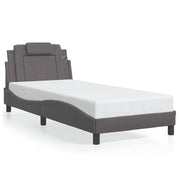 Letto singolo | Letto per adulti | Giroletto Viana senza Materasso Crema 90x190 cm in Similpelle