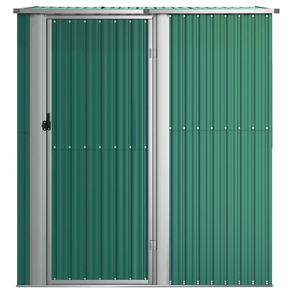 Casetta da giardino cabina ripostiglio casetta da esterno robusta casetta per attrezzi 180,5 x 97 x 209,5 cm acciaio zincato verde 02_0022346