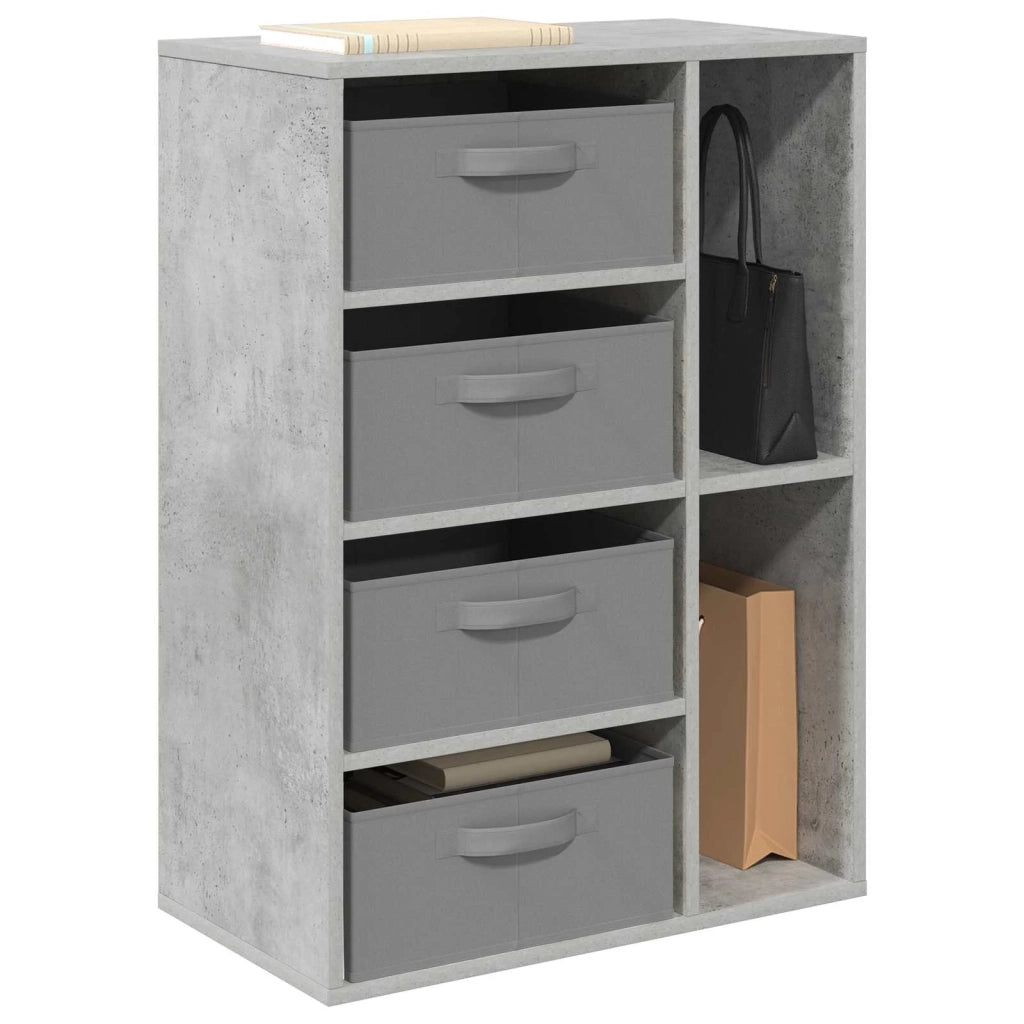 Credenza con cassetto Grigio cemento 60 x 33,5 x 84 cm 8000471