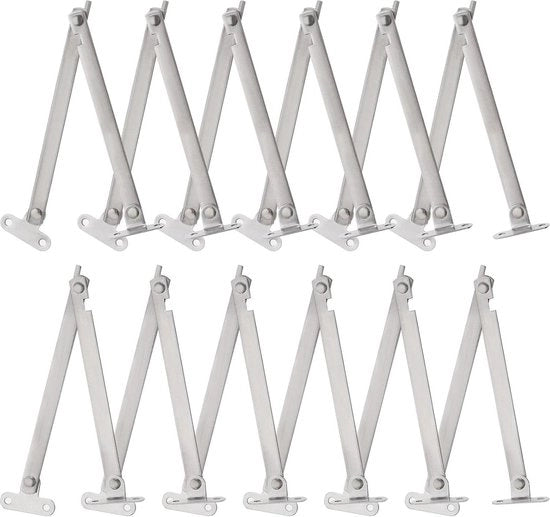Supporto di Coperchio a Cardan - Chiusura a Velo con Flap - Sostegno per Cucina e Armadio - Supporto per Porta Mobiliario - Set di 12 Tatami.