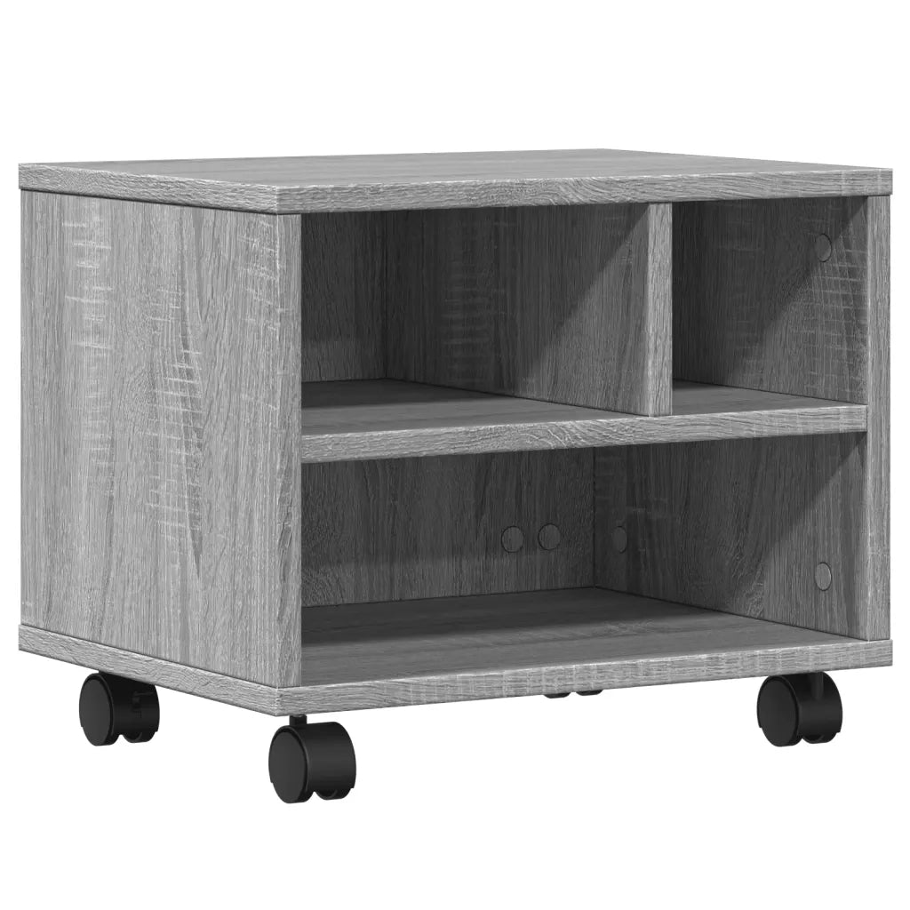 Supporto per Stampante con Ruote Grigio Sonoma 41x32x34,5 cm CFW1075627