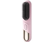 Stilella per Capelli Portatile Senza Fili - Miniatura da Viaggio - Superficie Ceramica - Design Anti-Marcatura (Rosso)