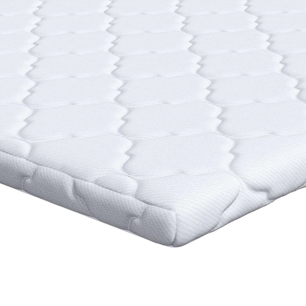 Topper al cocco Bianco 160 x 200 cm Tessuto Jacquard CFW9085217