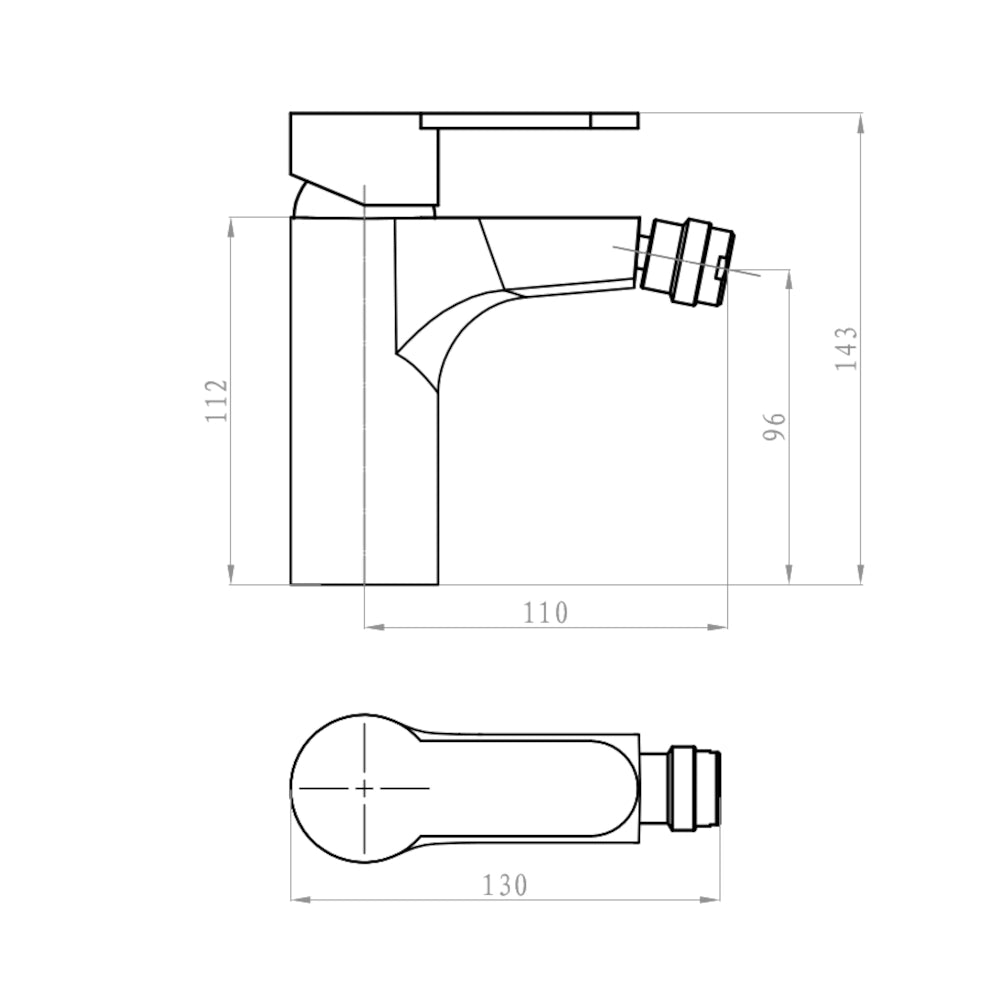 Miscelatore rubinetto bidet cromato + miscelatore rubinetto lavabo cromato + miscelatore esterno vasca con deviatore