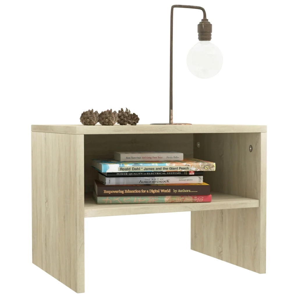 Comodini 2 pz Rovere Sonoma 40x30x30 cm in Legno Multistrato 800070