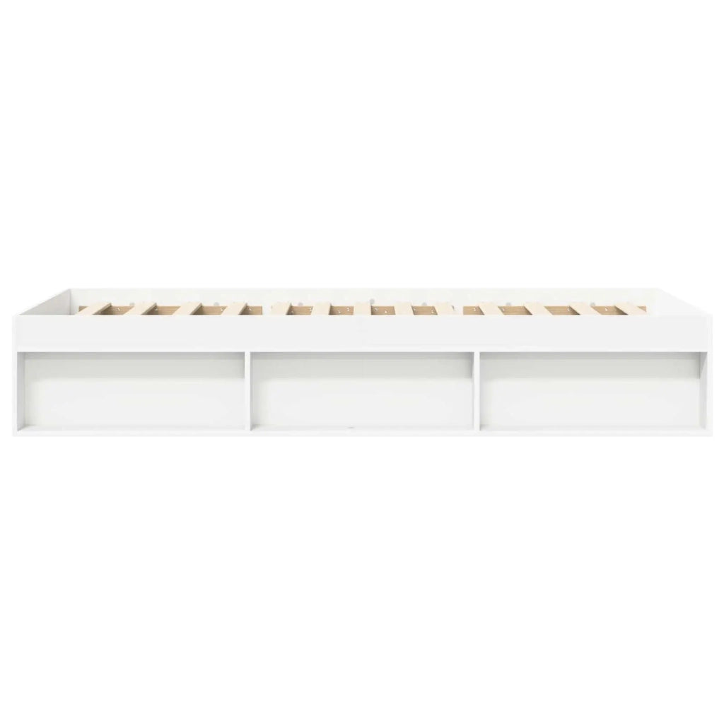Telaio del letto con storage con lo scaffale Bianco 80 x 200 cm 3429517