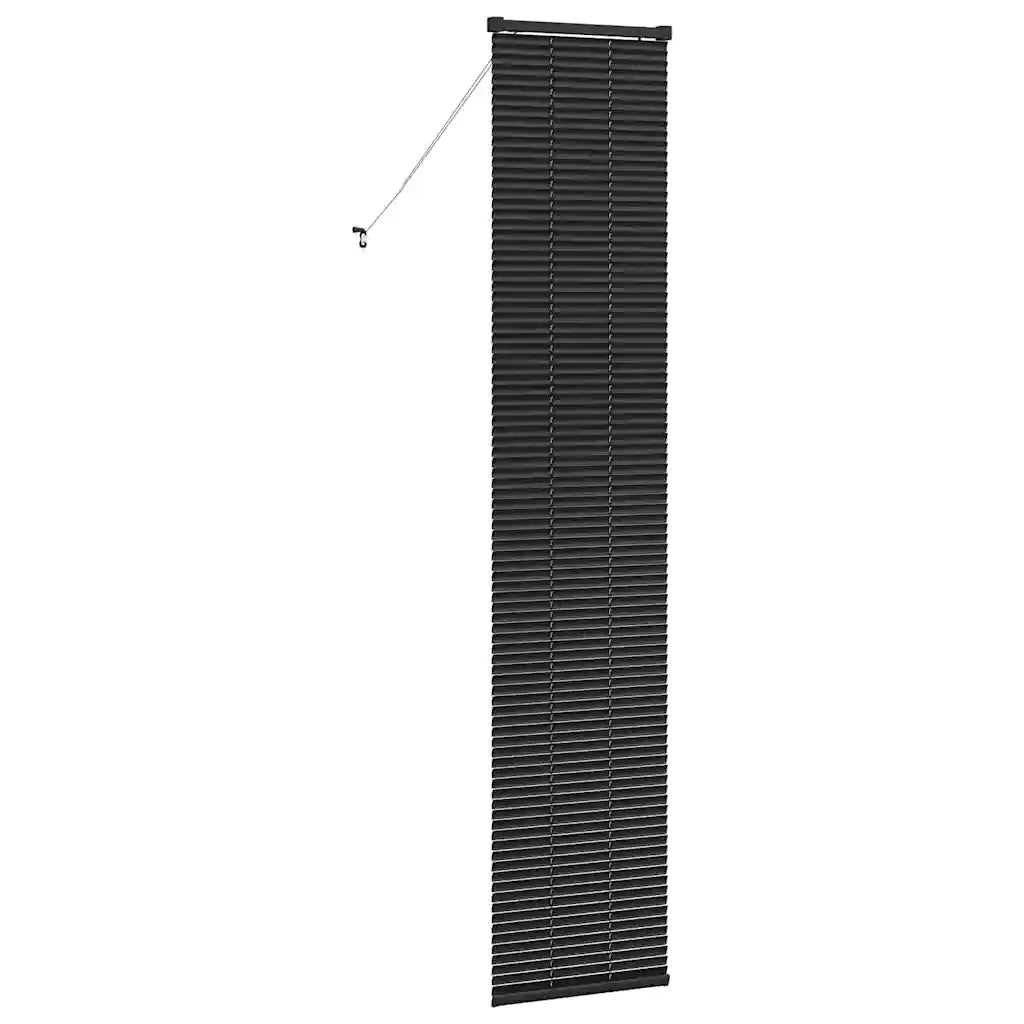 vidaXL Tenda per Finestra con tende Nero Alluminio