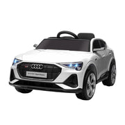 EasyComfort Auto Elettrica per Bambini 3-5 Anni, Macchina 12V con Telecomando e Luci Colorate, Velocità Fino a 8km/h, Bianco