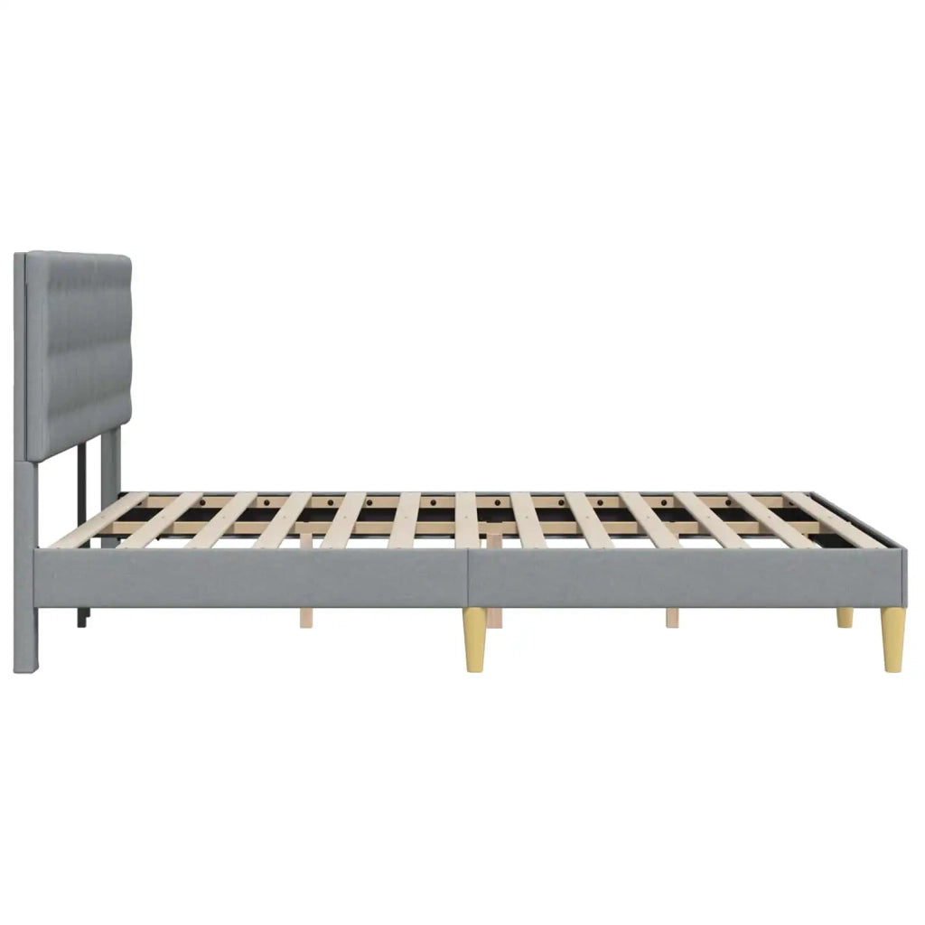 Struttura del letto Grigio Chiaro 120 x 190 cm Tessuto 42027779