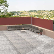Tenda Laterale Retrattile Marrone 117x1200 cm