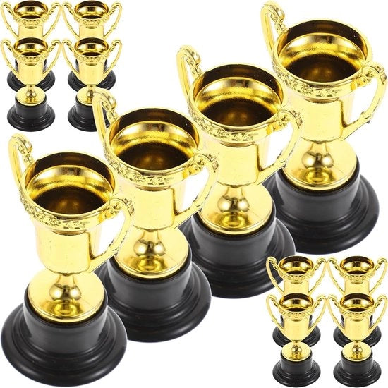12 trofei calcio per bambini - Trofei d'oro per feste e campioni di calcio