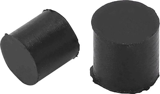 Pompa di Buffa Rotor con Fermi di Gomma per Tromba Tuba - 2 Pezzi Nero - Accessori e Parti di Ricambio