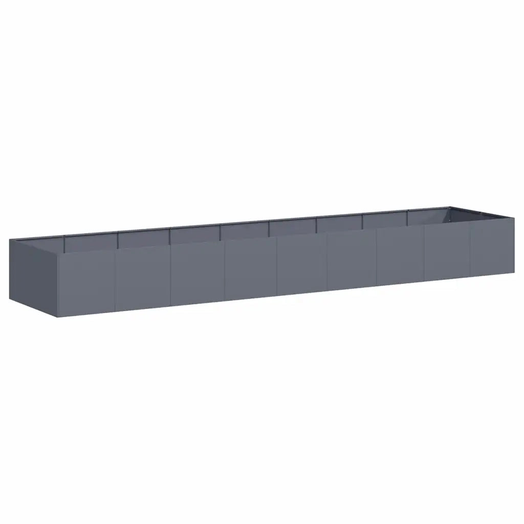 Fioriera Antracite 360x80x40 cm in Acciaio 860768
