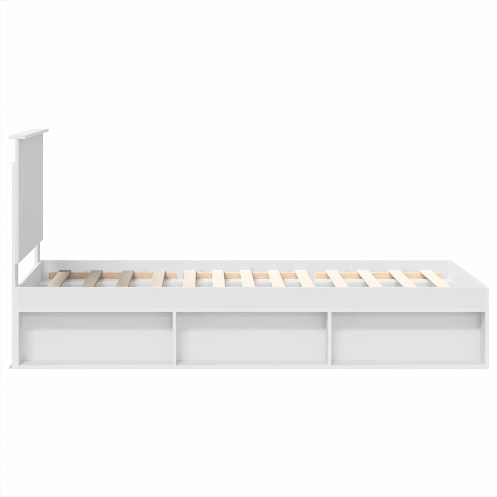 Struttura del letto Bianco 90 x 200 cm Pino massello 3409408