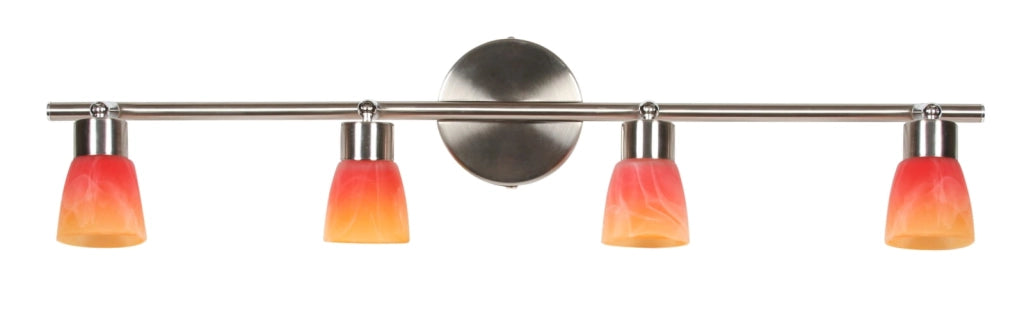 Plafoniera Candellux Drops 4xG9 satino arancio 94-07394