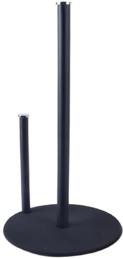Supporto per rotoli di cucina con superficie antiscivolo - Osservatorio indipendente - Supporto per rotoli di cucina nero - Organizzatore per carta da cucina - Ideale per interni/esterni - Dimensioni 30 x 16,5 cm - Supporto per carta