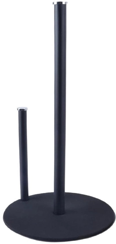 Supporto per rotoli di cucina con superficie antiscivolo - Osservatorio indipendente - Supporto per rotoli di cucina nero - Organizzatore per carta da cucina - Ideale per interni/esterni - Dimensioni 30 x 16,5 cm - Supporto per carta