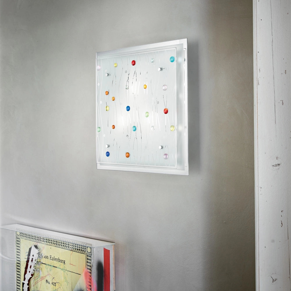 Plafoniera Moderna Ocean Metallo Multicolor 2 Luci E27