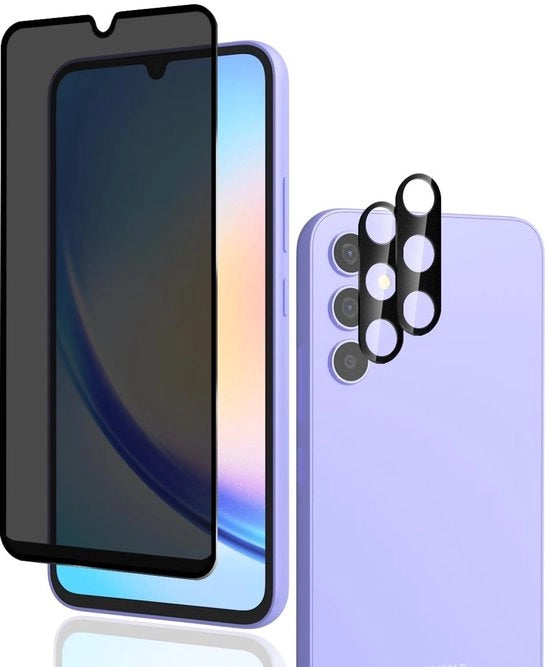 Protettore dello Schermo per Samsung Galaxy A34 5G - Durezza 9H - Senza Bolle - Protettore del Lens della Camera - Adatto per Samsung Galaxy A34 5G - 1 x