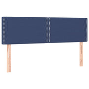 Testiera | Testata Blu 144x5x78/88 cm in Tessuto