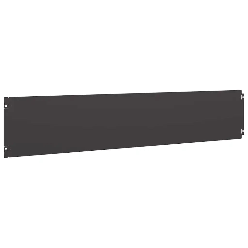 Bordure per Prato 10 pz Nere Acciaio Laminato a Freddo