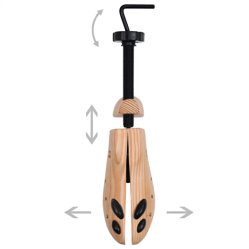 Tendiscarpe 2 Paia Taglia 36-40 in Legno Massello di Pino CFW8614811