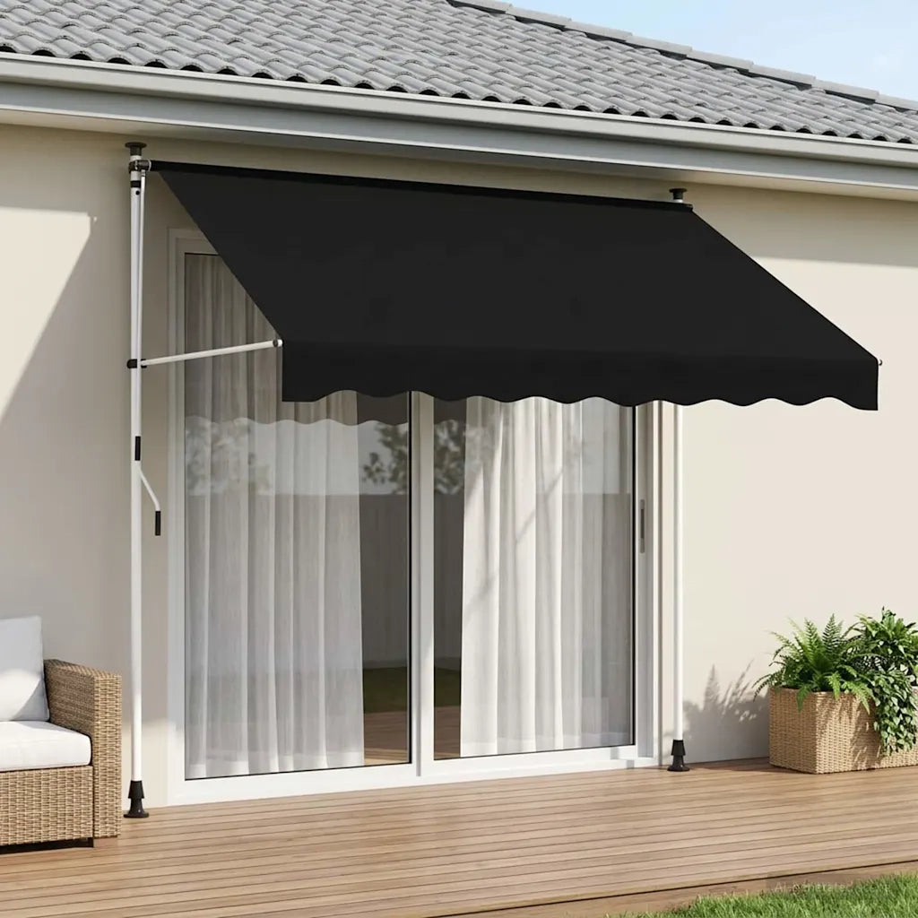 Tenda retrattile manuale Nero 300 cm 42037041