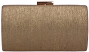 Borse di Pelle con Paillette per Borse a Mano per Donne, Clutches, Marrone