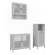 Vicco Set di mobili da bagno Bianco 3 parti