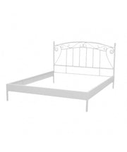 Letto viareggio classico bianco metallo singolo cm90x200