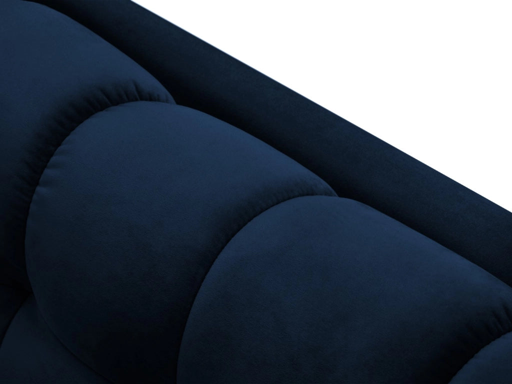 Cosmopolitan Design - Divano "Bali" 3 posti in velluto blu reale 