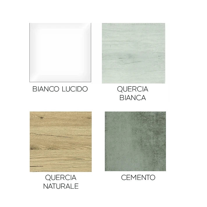 Mobile bagno sospeso DH Stile 60 cm Bianco Lucido