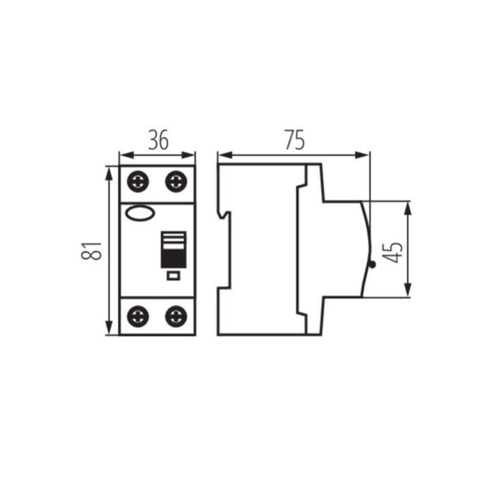 Interruttori Magnetotermici Differenziali KRD10-2 40 A