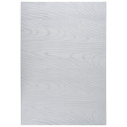 Tappeto da corridoio in pelliccia sintetica di coniglio grigio chiaro in poliestere, 260 x 230 cm, morbido, a pelo lungo, motivo geometrico