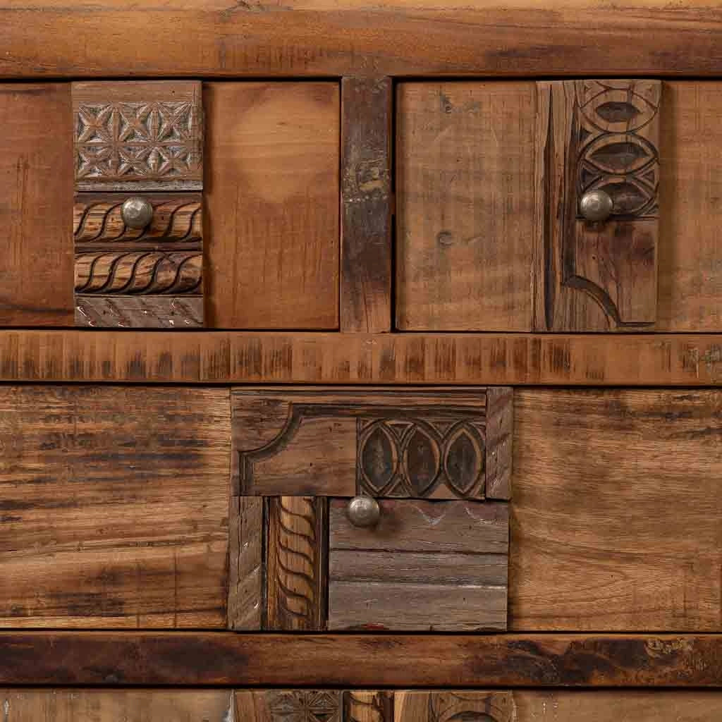 Credenza in legno naturale 150x43x88