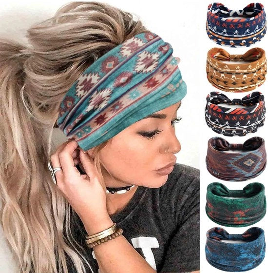 Cintura per Capelli Donna - Cotone/Elastan - Cintura Yoga Larga - Cintura Sport - Sostenibile - Alta Assorbimento - Cintura per Capelli
