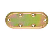 PIASTRA DI GIUNZIONE PESANTE DRITTA ARROTONDATA ART.970- - mm.80x50 - spessore mm.2,2 - 50 pezzi ALDEGHI