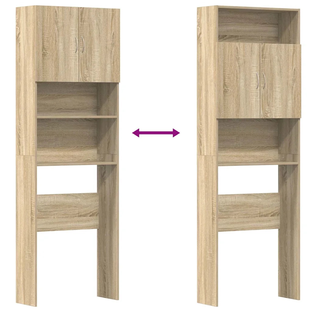Mobile Lavatrice Rovere Sonoma 64x24x190 cm in Truciolato CFW9245064