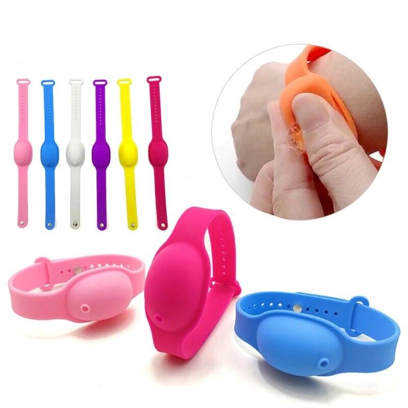 Dispenser Bracciale porta gel disinfettante 6ml unisex uomo donna bambino