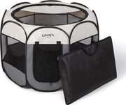 Puppyren 114 x 114 x 58 cm, grande puppyren per interni ed esterni, box per cani portatile, tenda per cani pieghevole per appartamento, con borsa da trasporto, rifugio per gatti, tetto rimovibile