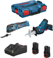 BOSCH Kit 12V B12GSAGOP2bat3a-40 (GSA 12V-14 + GOP 12V-28 + 2 x 3,0 Ah + GAL12V-40 + L-Boxx 102)